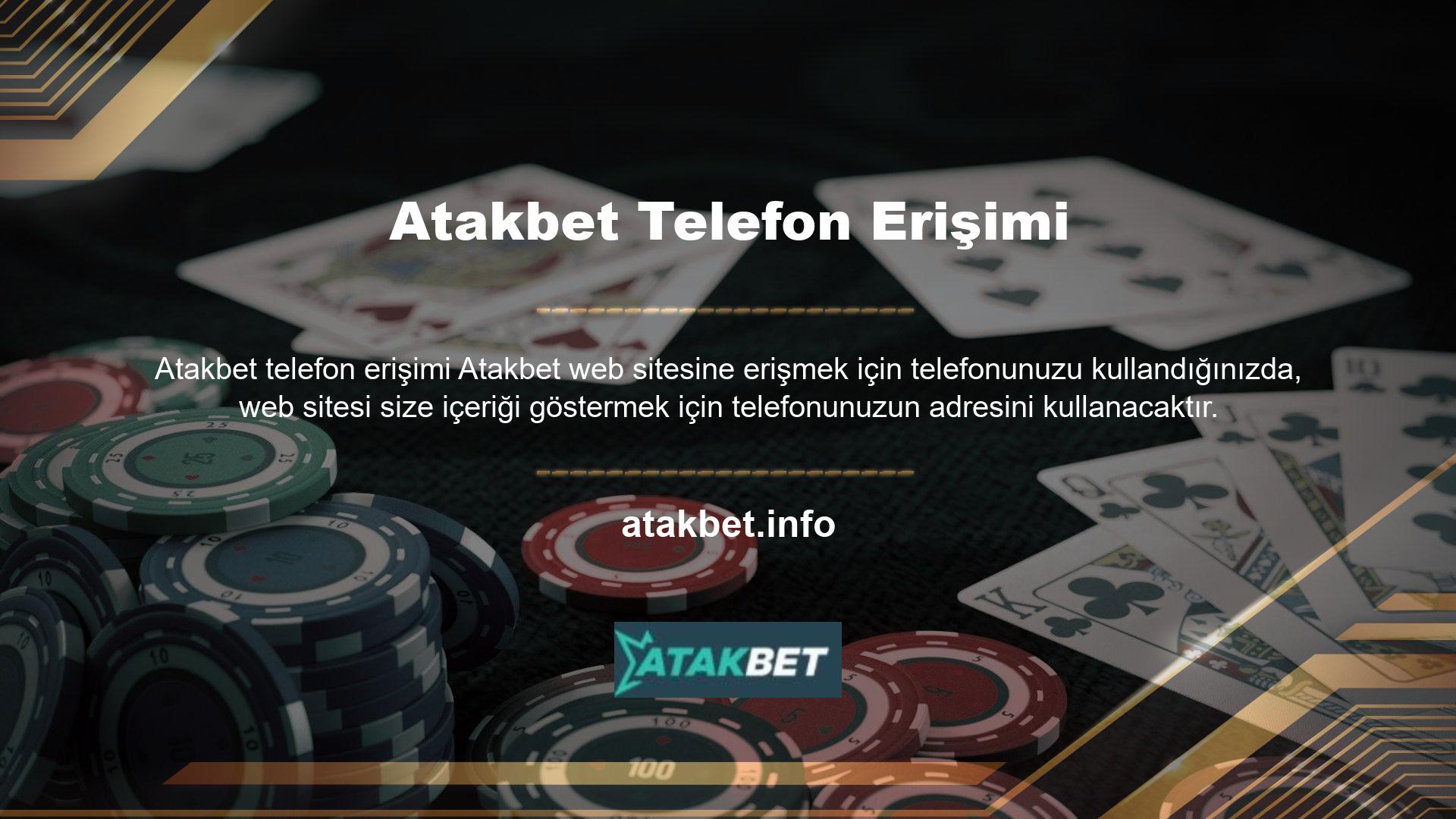 Şimdi gördüğünüz mobil ana sayfa hala Atakbet Mevcut sayfayı varsayılan olarak kullanabilir ve bahis yapabilirsiniz